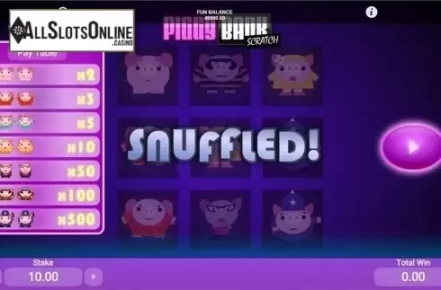 Game workflow 2. Piggy Bank Scratch (1x2gaming) from 1X2gaming