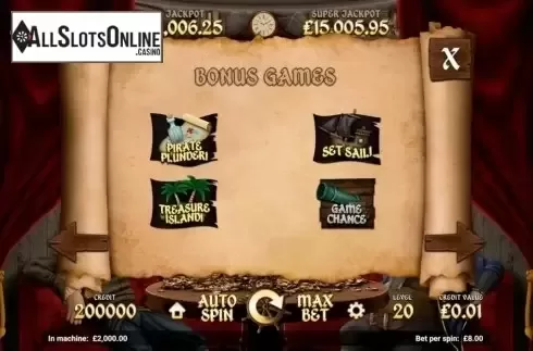 Bonus game. Pirate Tales from Magnet Gaming