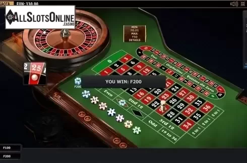 Win screen. Premium European Roulette (Playtech) from Playtech
