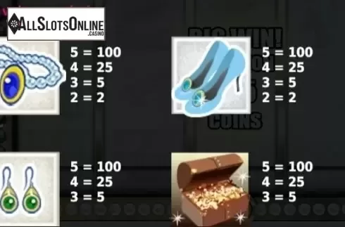 Paytable 4. Princess Fortune from OMI Gaming