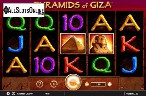 Reel Screen. Pyramids of Giza from Barcrest