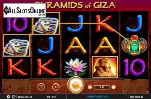 Win Screen 3. Pyramids of Giza from Barcrest