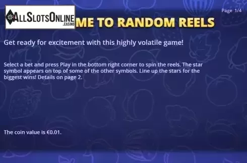 Game Rules screen