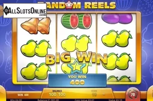 Big Win screen
