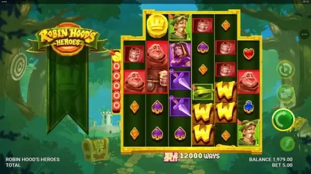 Robin Hood’s Heroes slot screenshot 2