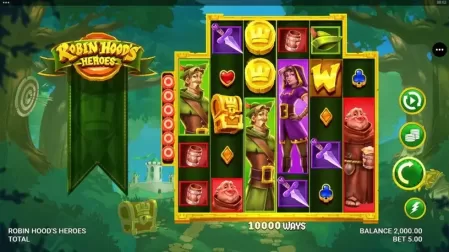 Robin Hood’s Heroes slot screenshot 1