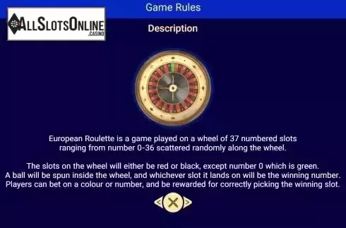 Game Rules screen