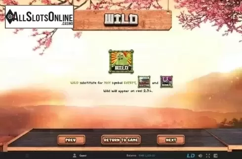 Paytable 2. Samurai Sushi from GamePlay