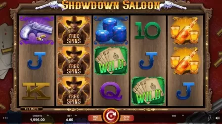 Showdown Saloon slot screenshot 1