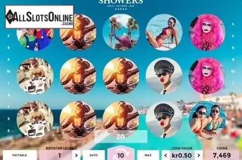 Win screen. Showers from Spigo