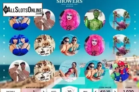 Win screen. Showers from Spigo