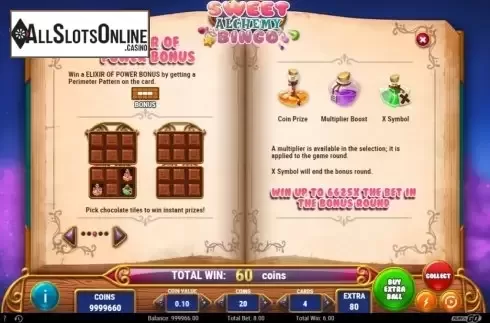 Game Rules 3. Sweet Alchemy Bingo from Play'n Go