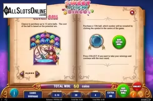 Game Rules 2. Sweet Alchemy Bingo from Play'n Go