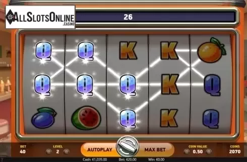 Win screen. Swipe and Roll from NetEnt