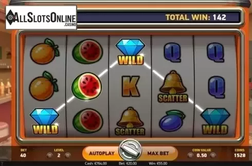 Respin screen. Swipe and Roll from NetEnt