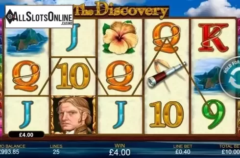 Win Screen 2. The Discovery from Playtech