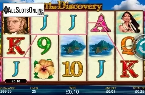 Win Screen . The Discovery from Playtech