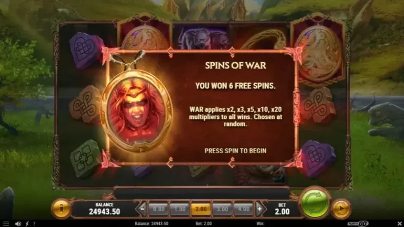 The Faces of Freya slot screenshot 2