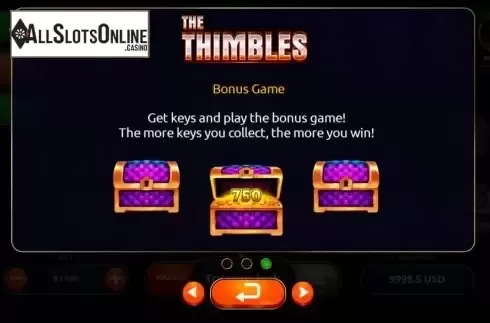 Bonus game screen