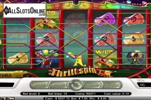 Screen3. Thrill Spin from NetEnt