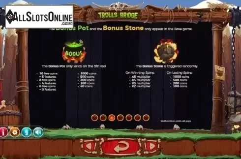Paytable 3. Trolls Bridge (Yggdrasil) from Yggdrasil