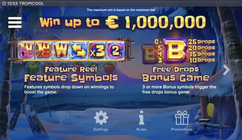 Tropicool slot screenshot 5