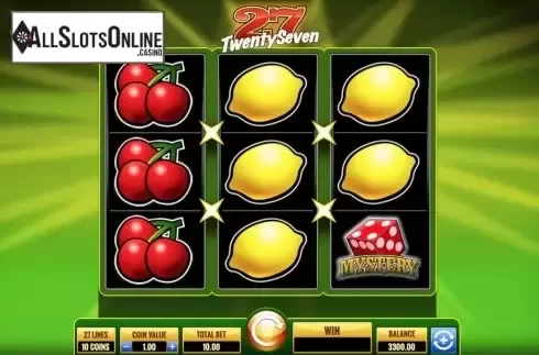 Reel Screen 1. Twenty Seven from IGT