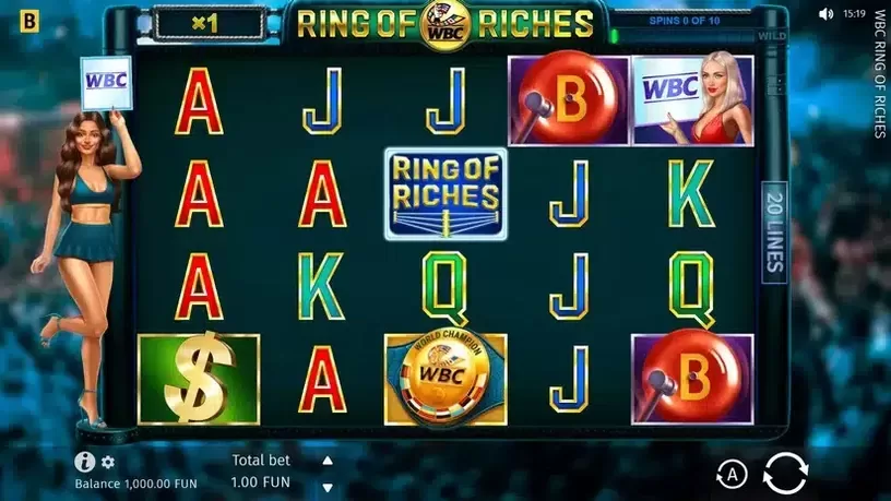 WBC Ring Of Riches slot screenshot 1