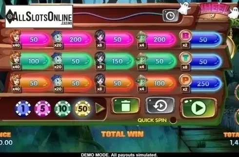 Game Screen 2. Wheel of Monsters from Asylum Labs Inc.