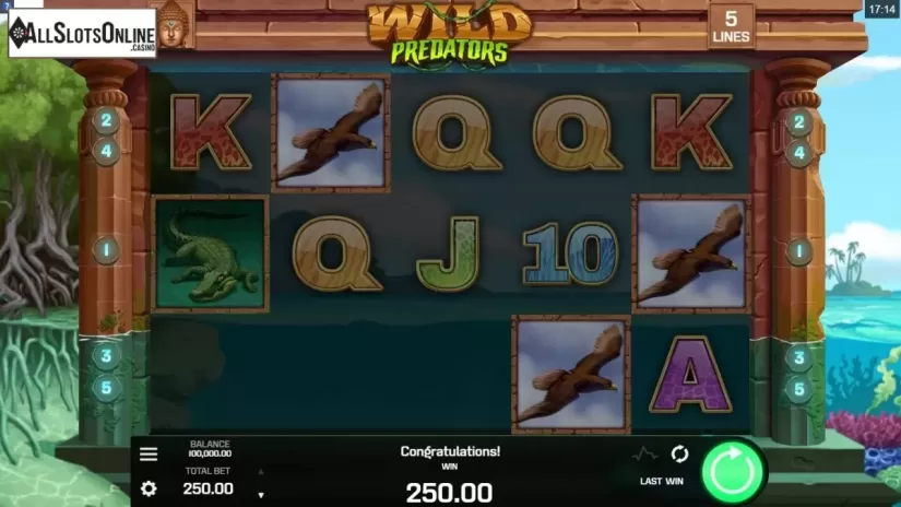 Win Screen. Wild Predators from Golden Rock Studios