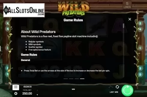 Info. Wild Predators from Golden Rock Studios