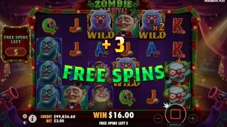 Zombie Carnival slot screenshot 5