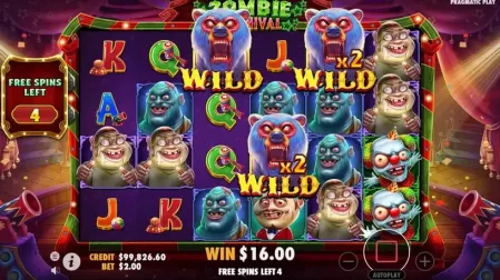 Zombie Carnival slot screenshot 6