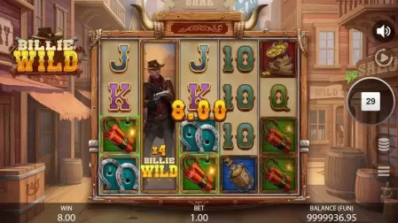 Billie Wild slot screenshot 4