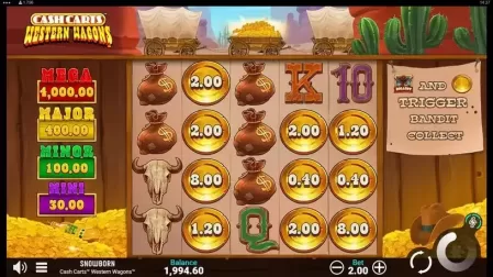 Cash Carts Western Wagons slot screenshot 3