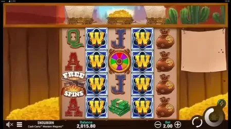 Cash Carts Western Wagons slot screenshot 1