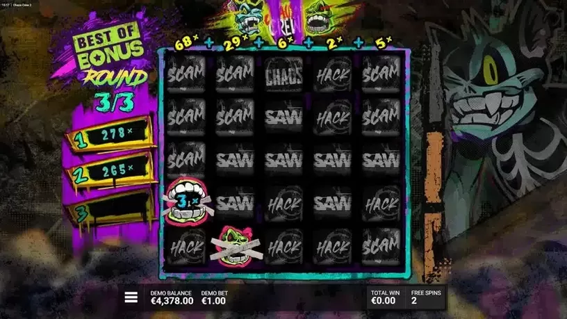 Chaos Crew 2 slot screenshot 4