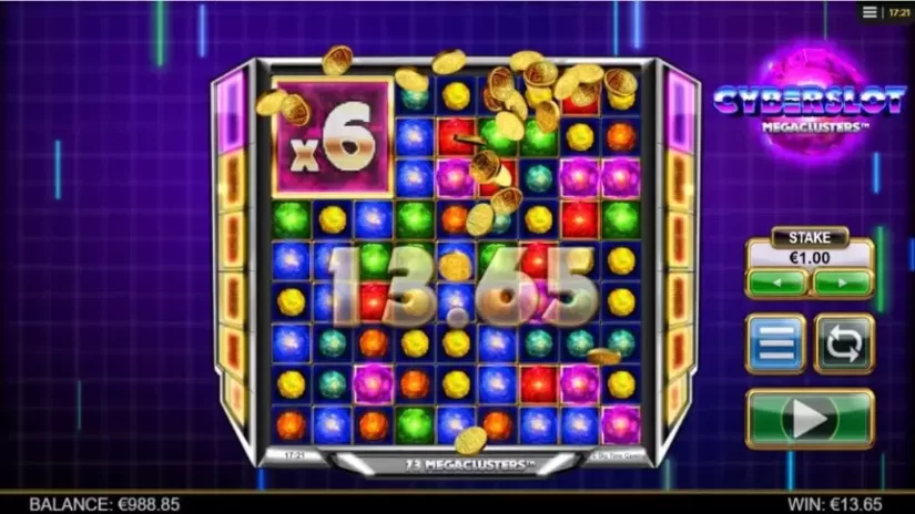 Cyberslot Megaclusters slot screenshot 4