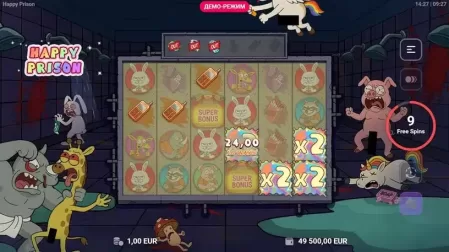 Happy Prison slot screenshot 4