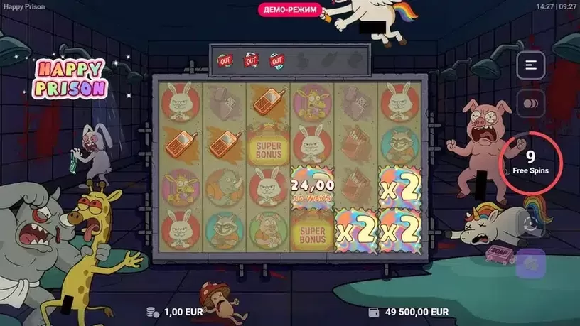 Happy Prison slot screenshot 4