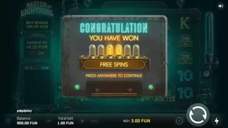 Master of Lightning slot screenshot 3