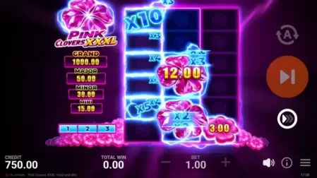 Pink Clovers XXXL: Hold and Win slot screenshot 4