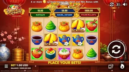 Rice & Riches: Hold and Win slot screenshot 1