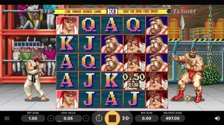 Street Fighter II: The World Warrior slot screenshot 1