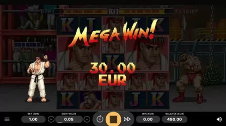 Street Fighter II: The World Warrior slot screenshot 3