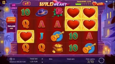 Wild Heart slot screenshot 4