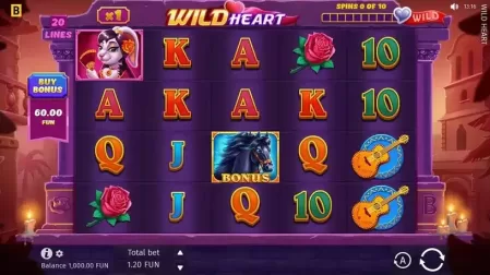 Wild Heart slot screenshot 1