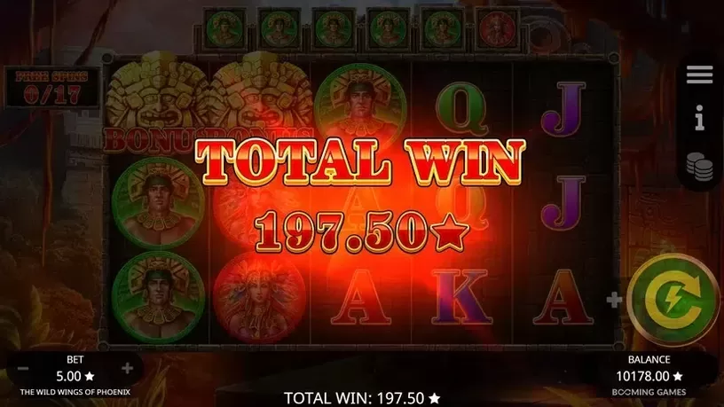 Wild Wings of Phoenix slot screenshot 