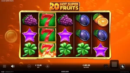 20 Hot Super Fruits slot screenshot 1