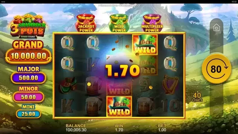 3 Shamrock Pots: Power Combo slot screenshot 4